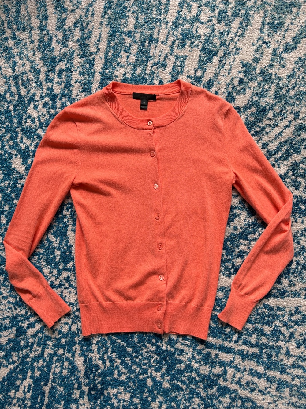 J Crew Orange Cardigan